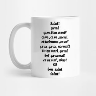 french ça va Mug